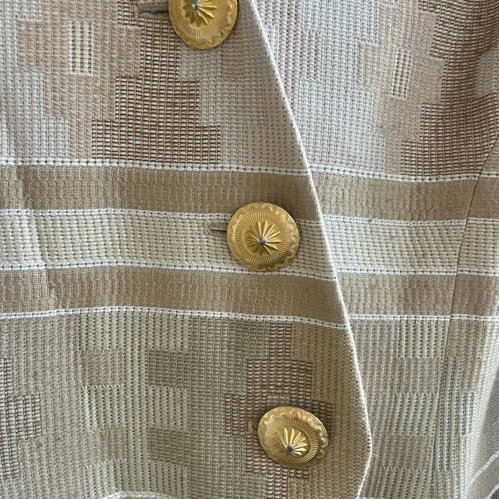 Vintage Christian Dior Women's southwestern Striped knit Blazer